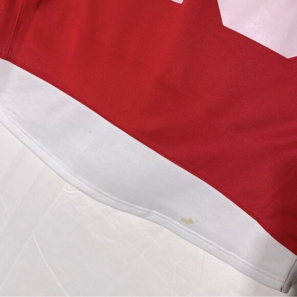 NHL RBK Detroit Red Wings Signed Brad Stuart #23 Red White Hockey Jersey M - Picture 8 of 16